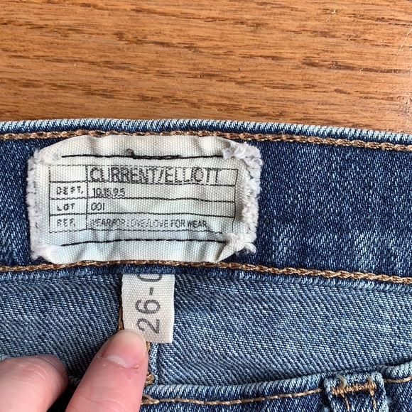 CURRENT/ELLIOTT The Ankle Skinny in Heartbreak Destroy skinny jeans (26) ✨ - Picture 6 of 12